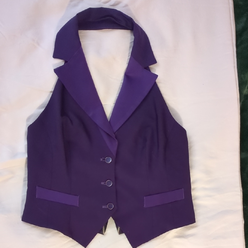 Purple Trina Turl Halter Women's Vest